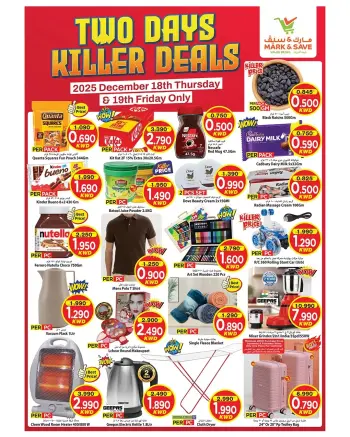 Ofertas de Mark & Save  Fahaheel y jleeb  de 18 a 19 diciembre Ofertas asesinas