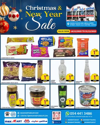 Max Mart UAE Offers from 18 to 31 December 2025 Christmas Offers