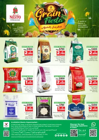 Ofertas de Nesto Oman de 21 a 31 diciembre 2025 Festival de grano