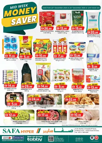 SAFA Hypermarket UAE Offers from 22 to 24 December 2025 MID-WEEK MONEY SAVER