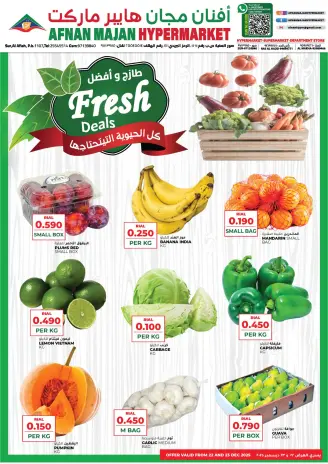 Ofertas de Hipermercado Afnan Majan Oman de 22 a 23 diciembre 2025 Ofertas frescas