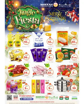 Ofertas de Hipermercado Makkah  Batha  de 23 a 30 diciembre Ofertas de saludos de temporada