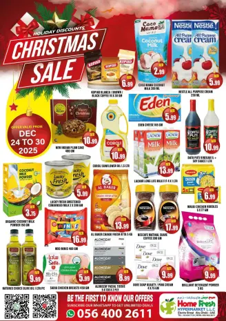Home Fresh supermarket UAE Offers from 24 to 30 December 2025 Christmas Offers