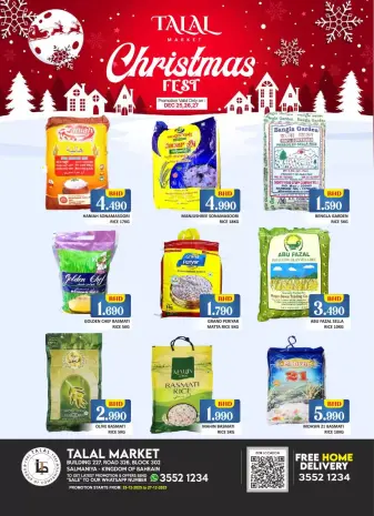 Offres Marché Talal Bahrein de 25 à 27 décembre 2025 Offres du Festival de Noël