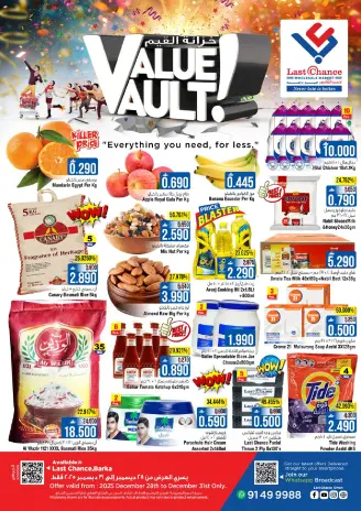 Last Chance Oman Offers from 28 to 31 December 2025 Value Vault Offer