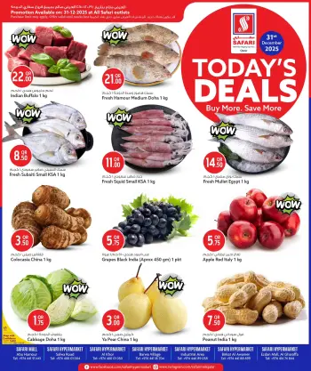 Safari hypermarket Qatar Offers Wednesday 31 December Deal of the Day
