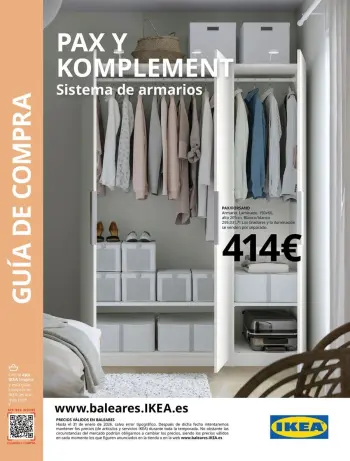 IKEA Spain Offers from 2 September to 31 January 2026 Catalogue 2623 PAX Storage System Buying Guide