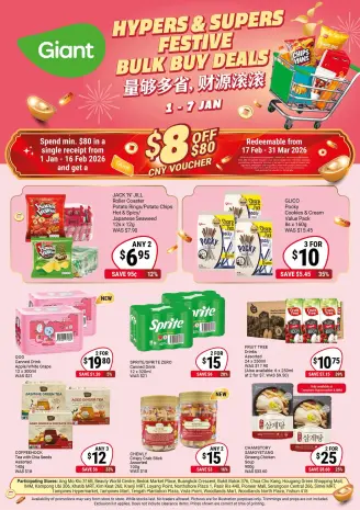 Offres Giant Singapour de 1 à 7 janvier 2026 Offres d'Achat en Gros
