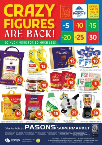 Ofertas de supermercado Pasons  Dubai  de 2 a 4 enero Ofertas con Cifras Locas