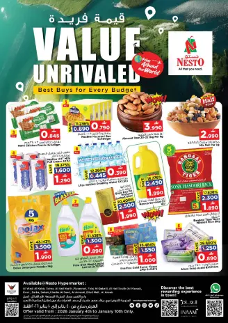 Ofertas de Nesto Oman de 4 a 10 enero 2026 Ofertas de valor únicas