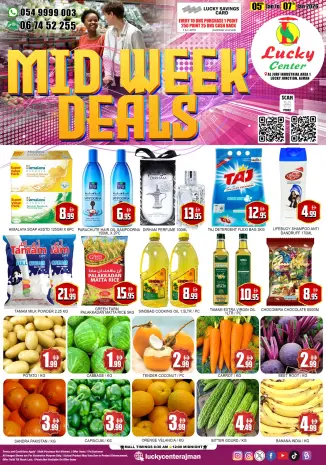 Lucky Center UAE Offers from 5 to 7 January 2026 Midweek Deals