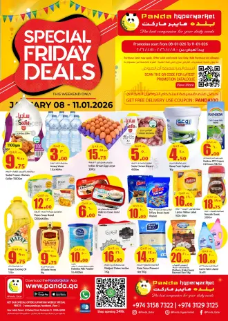 Ofertas de Hipermercado Panda Katar de 8 a 11 enero 2026 ofertas del súper viernes