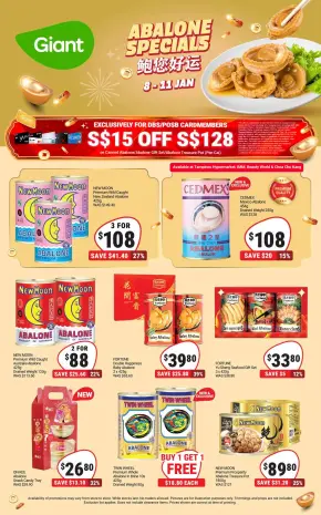 Ofertas de Giant Singapur de 8 a 11 enero 2026 Ofertas de 4 días