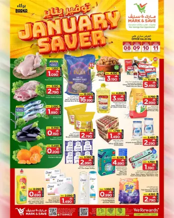 Mark & Save  Barka  Offers from 8 to 11 January January Savings