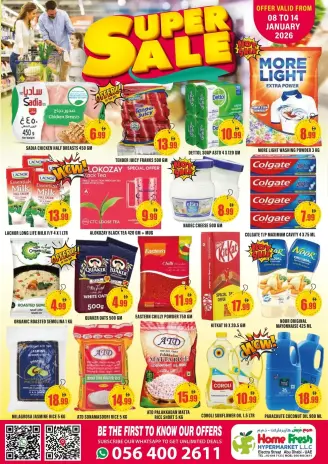 Home Fresh supermarket  Abu Dhabi  Offers from 8 to 14 January Super Sale