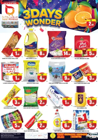 Super Bonanaza  Al Quoz  Offers from 13 to 15 January 3Day Wonders Offers