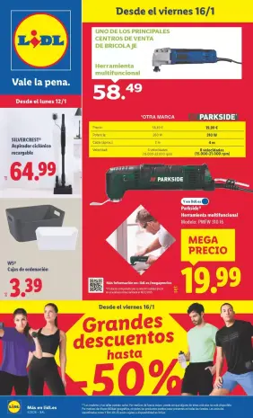 Ofertas de Lidl España de 12 a 18 enero 2026 Ofertas de bazar