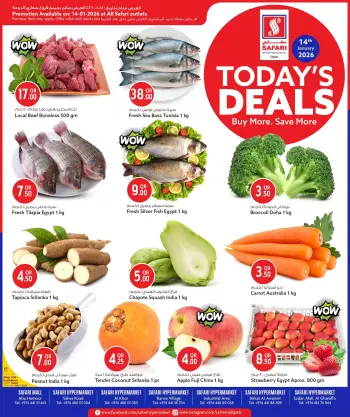 Safari hypermarket Qatar Offers Wednesday 14 January Deal of the Day