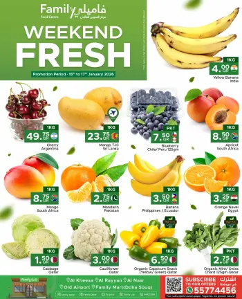 Family Food Centre Qatar Offers from 15 to 17 January 2026 Weekend Deals