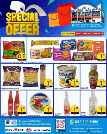 Max Mart UAE Offers from 15 to 28 January 2026 Special Offers