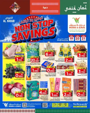 Mark & Save  Al Khoud  Offers from 19 to 21 January Non-Stop Savings