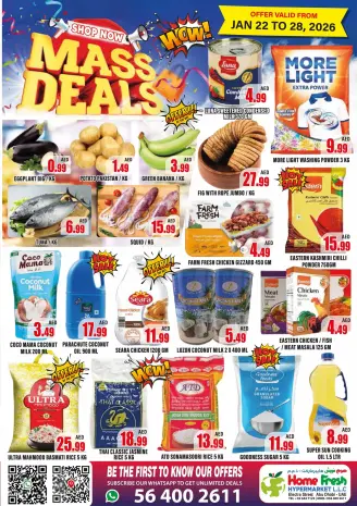 Home Fresh supermarket  Abu Dhabi  Offers from 22 to 28 January Mega Deals