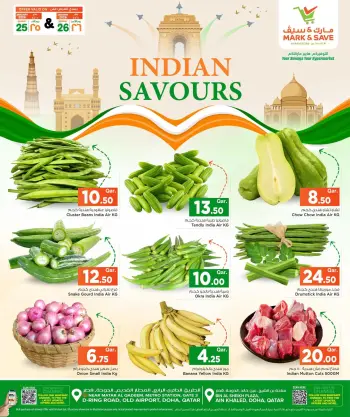 Offres Mark & Save Qatar de 25 à 26 janvier 2026 Offres Saveurs de l'Inde