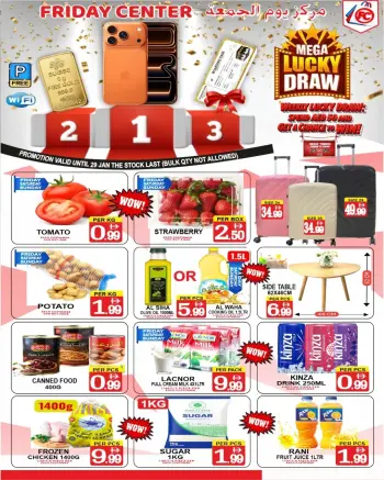 Friday Center UAE Offers from 23 to 29 January 2026 Mega Draw Offers