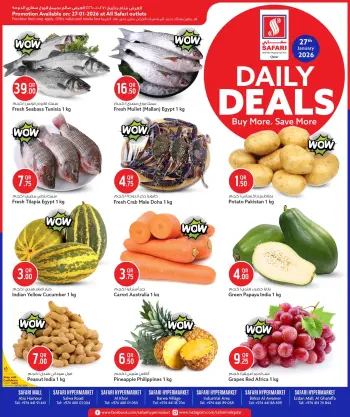 Safari hypermarket Qatar Offers Tuesday 27 January Daily Deals