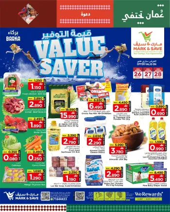 Mark & Save  Barka  Offers from 26 to 28 January Value Savings Offers
