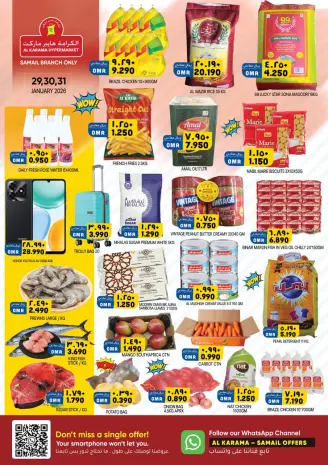 Ofertas de Hipermercado Al Karama  Samail  de 29 a 31 enero Ofertas frescas
