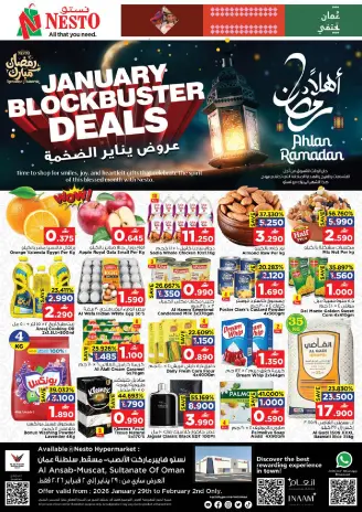 Ofertas de Nesto  Muscat  de 29 enero a 2 febrero Las grandes ofertas de enero