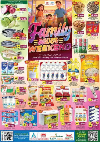 Offres Commerce KM et Al Safa Oman de 29 à 31 janvier 2026 Offres familiales
