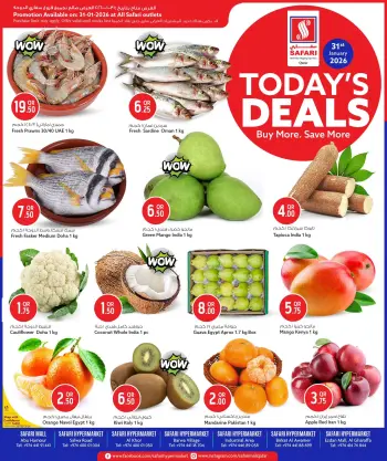 Safari hypermarket Qatar Offers Saturday 31 January Daily Deals