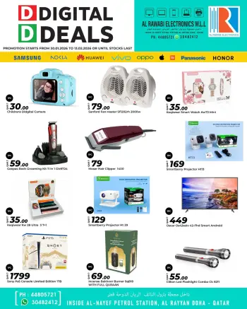 Ofertas de Electrónica Al Rawabi Katar de 30 enero a 13 febrero 2026 Ofertas digitales