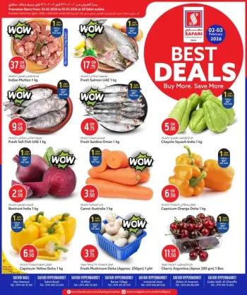 Safari hypermarket Qatar Offers from 2 to 3 February 2026 Best Deals