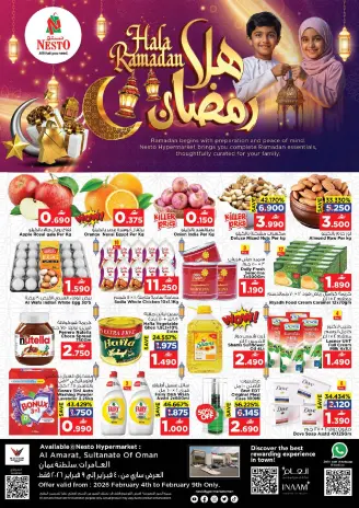 Ofertas de Nesto  Al Amerat  de 4 a 9 febrero Ofertas de Ramadán de Ahlan