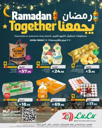 Lulu  Central Region  Offers from 11 to 17 February Ramadan offers bring us together