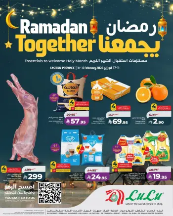 Lulu  Eastern Province  Offers from 11 to 17 February Ramadan offers bring us together