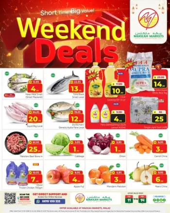 Makkah Hypermarket  Malaz  Offers from 11 to 14 February Weekend Deals