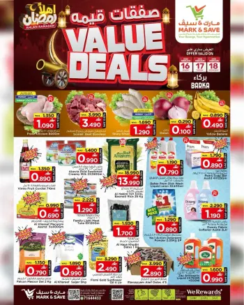 Mark & Save  Barka  Offers from 16 to 18 February Value Offers