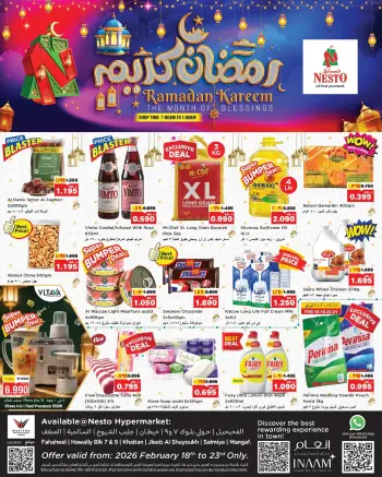 Offres Nesto Koweït de 18 à 23 février 2026 Offres Ramadan Kareem
