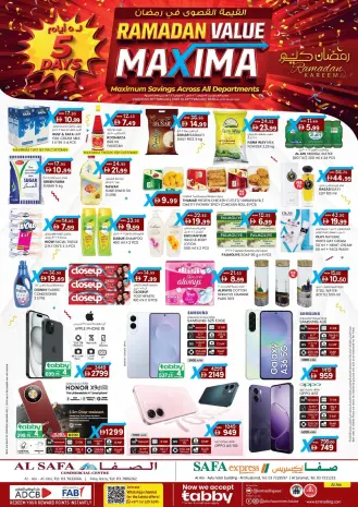 Safa Express  Al Ain  Offers from 18 to 22 February Maximum Value