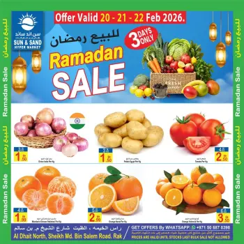 Ofertas de Sun and Sand  Ras Al Khaimah  de 20 a 22 febrero Ofertas de Ramadán
