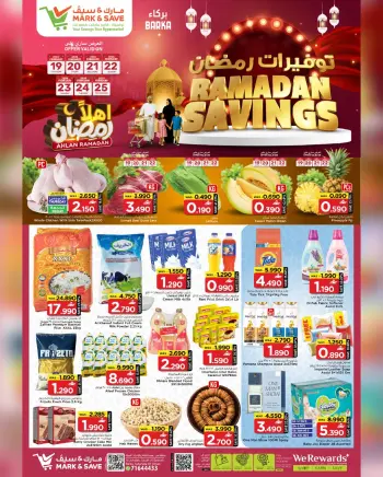 Mark & Save  Barka  Offers from 19 to 25 February Ramadan Savings