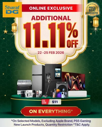 Sharaf DG Oman Offers from 22 to 25 February 2026 Ramadan Kareem Offers