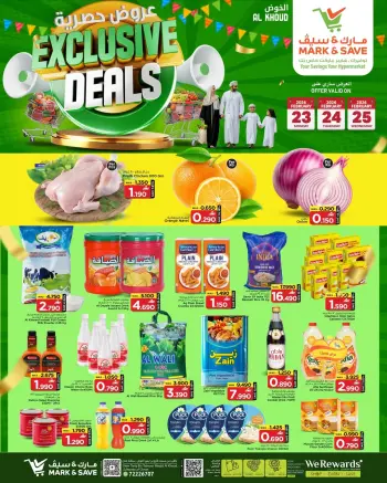 Mark & Save  Al Khoud  Offers from 23 to 25 February Exclusive Deals