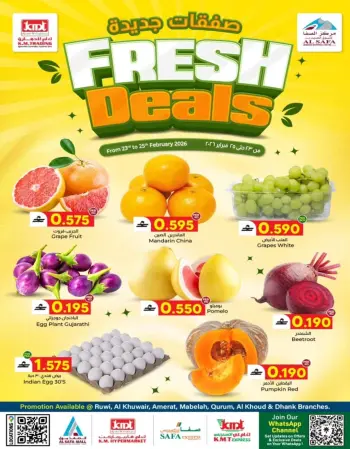 KM trading & Al Safa Oman Offers from 23 to 25 February 2026 fresh deals