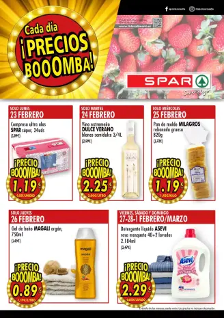 Ofertas de SPAR España de 23 febrero a 1 marzo 2026 Ofertas bombazos