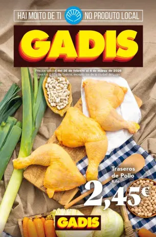 Ofertas de GADIS supermercado España de 26 febrero a 4 marzo 2026 Nuevos precios